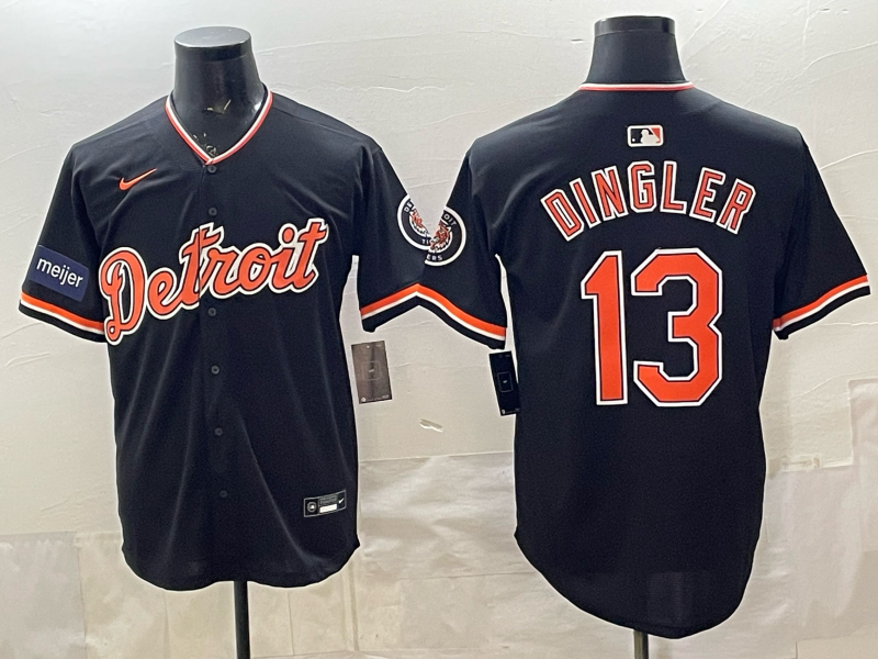 Men Detroit Tigers #13 Dingler black Nike 2026 MLB Jersey 0402003